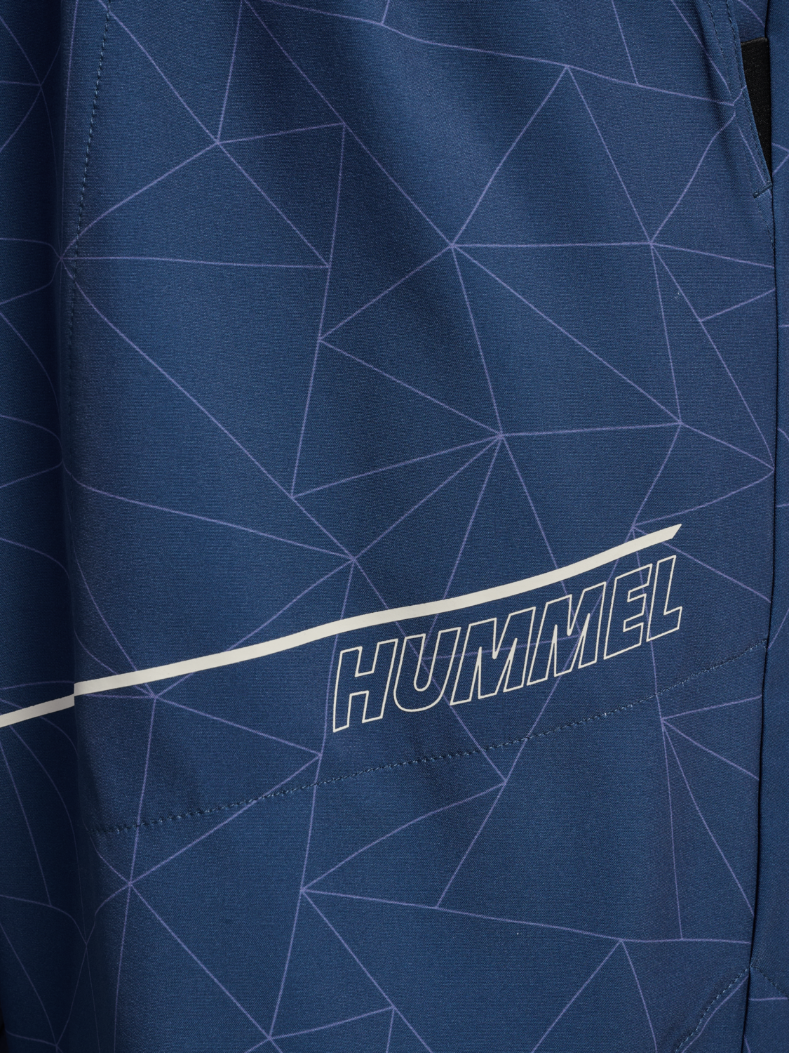 hmlCOURT AOP POCKET SHORTS, INSIGNIA BLUE, packshot