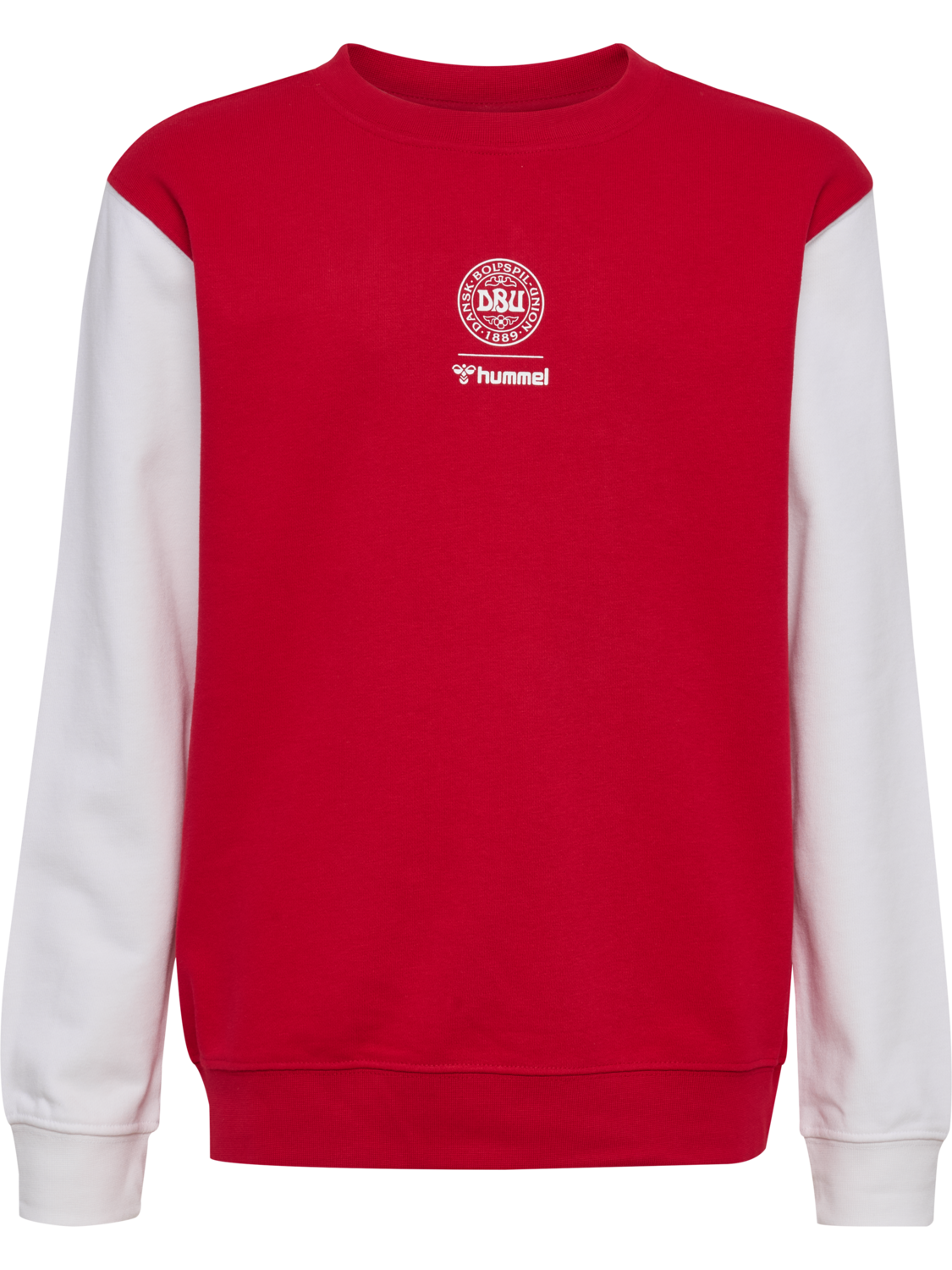 DBU 26 FAN RED-WHITE CREW NECK KIDS, TANGO RED/WHITE, packshot