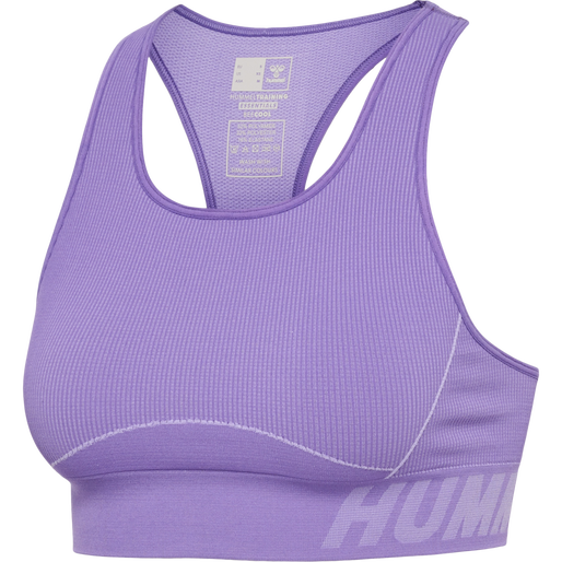 hmlTE CHRISTEL SEAMLESS SPORTS TOP, PAISLEY PURPLE/LAVENDER MELANG, packshot