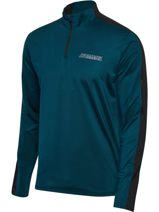 hmlTE STRENGTH PL HALF ZIP, REFLECTING POND hmlTE STRENGTH PL HALF ZIP, REFLECTING POND, packshot