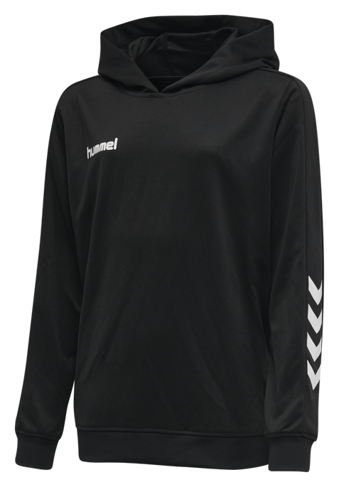 hmlPROMO KIDS POLY HOODIE, BLACK, packshot