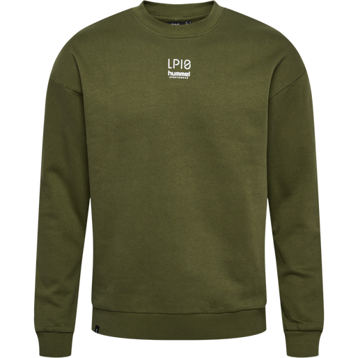 hmlLP10 BOXY SWEATSHIRT, IVY GREEN hmlLP10 BOXY SWEATSHIRT, IVY GREEN, packshot