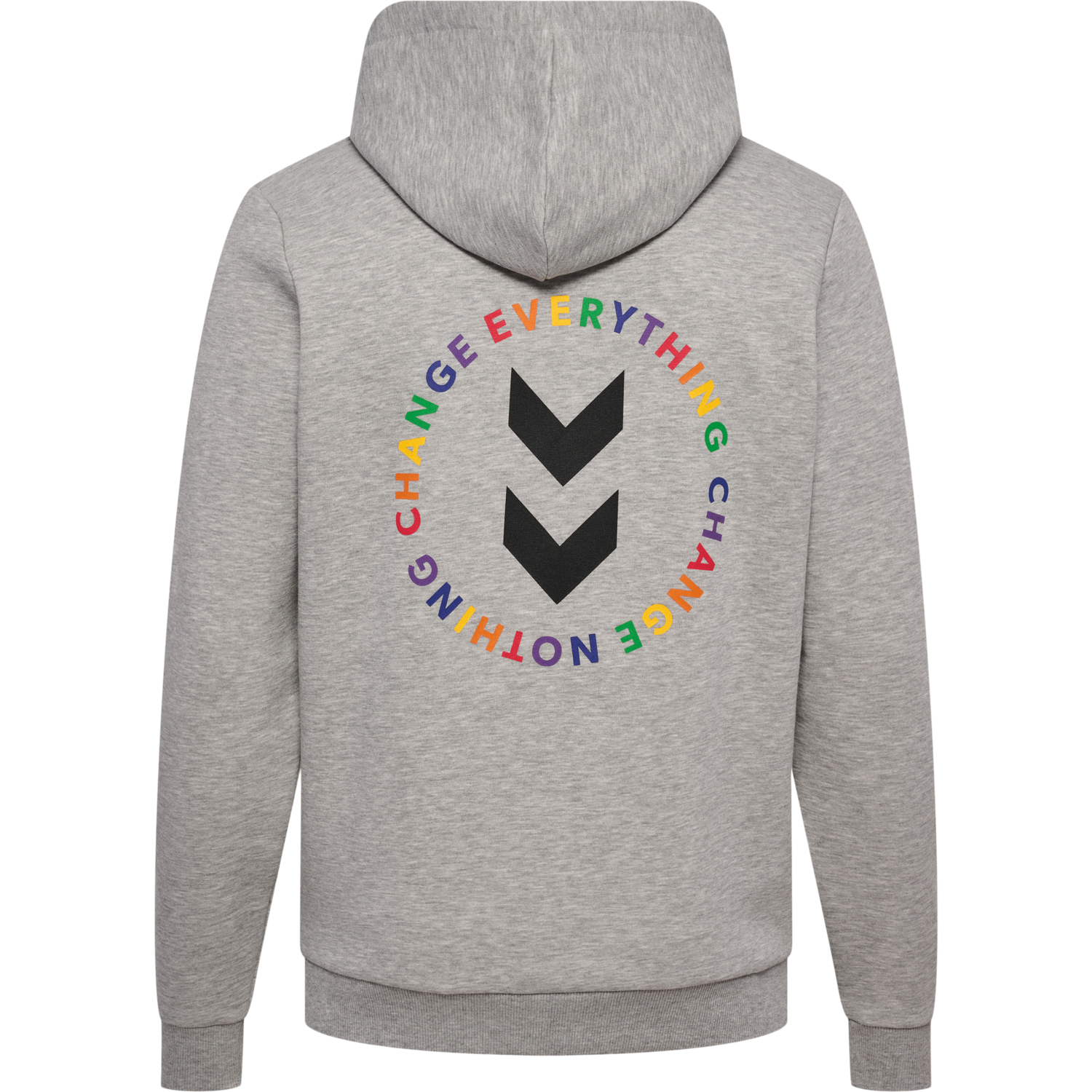 hmlEVERYTHING NOTHING HOODIE, GREY MELANGE, packshot