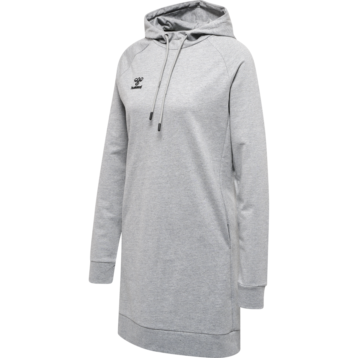 hmlMOVE GRID COTTON SWEATDRESS, GREY MELANGE, packshot