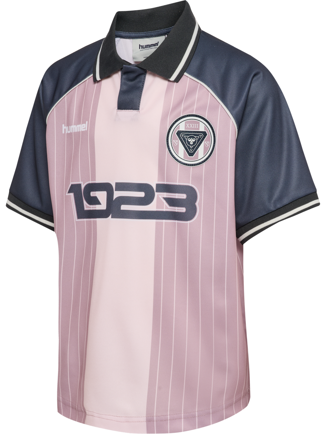 hmlJR LOOSE SOCCER JERSEY S/S, SEA FOG, packshot