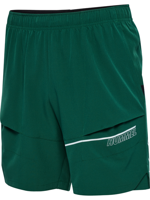 hmlCOURT POCKET SHORTS, RAIN FOREST, packshot