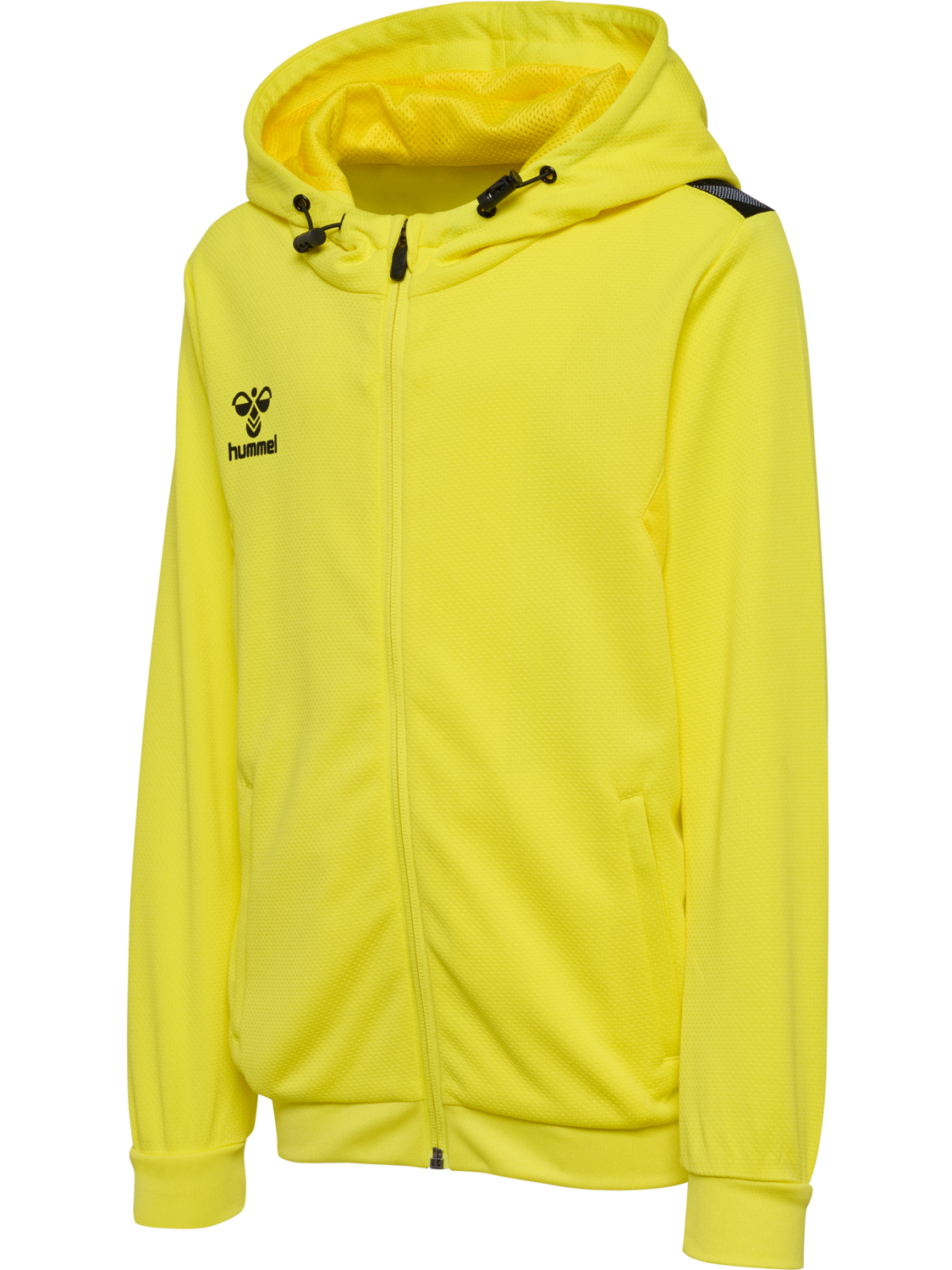 hmlAUTHENTIC PL ZIP HOODIE KIDS, BLAZING YELLOW, packshot