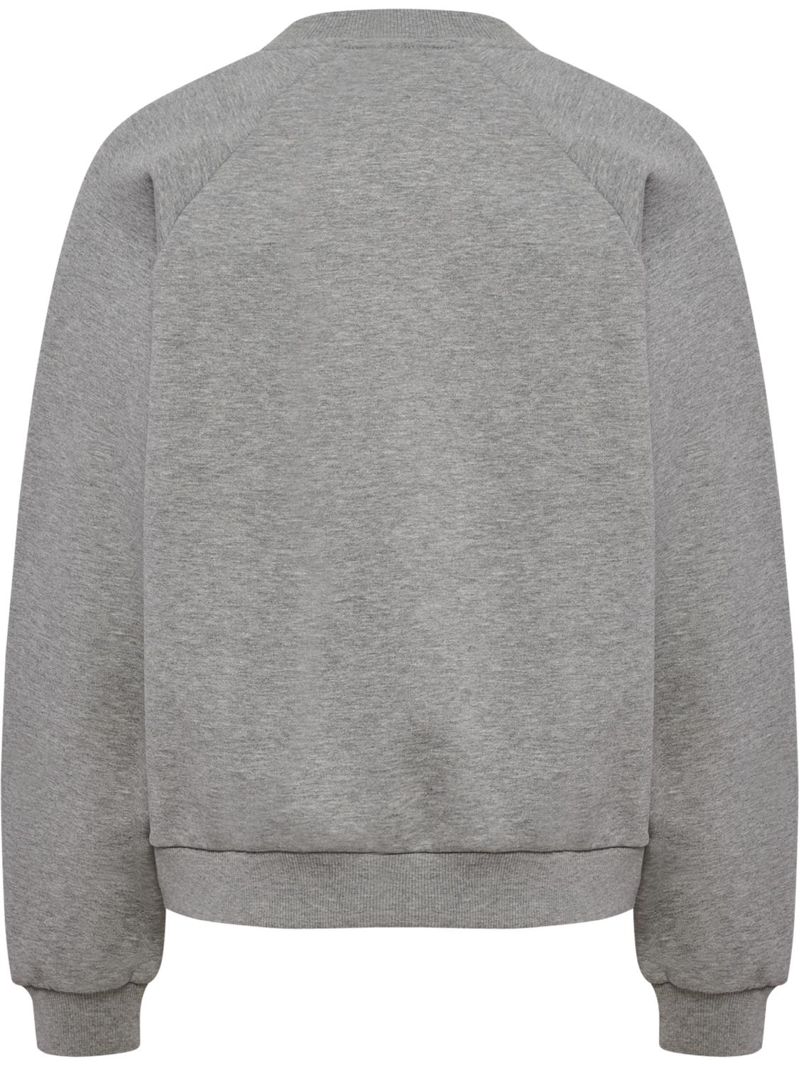 hmlKEEPER W BOXY GRAPHIC CREWNECK, LIGHT GREY MELANGE, packshot