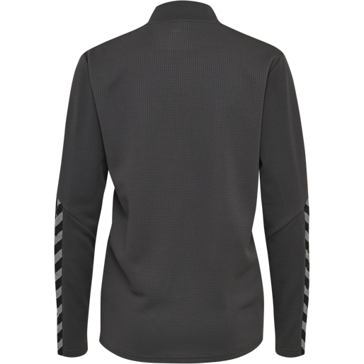 hmlAUTHENTIC HALF ZIP SWEATSHIRT WO, ASPHALT, packshot