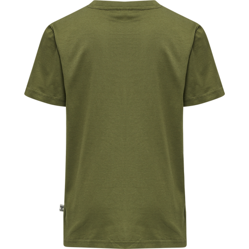 hmlTRES T-SHIRT S/S, CAPULET OLIVE hmlTRES T-SHIRT S/S, CAPULET OLIVE, packshot