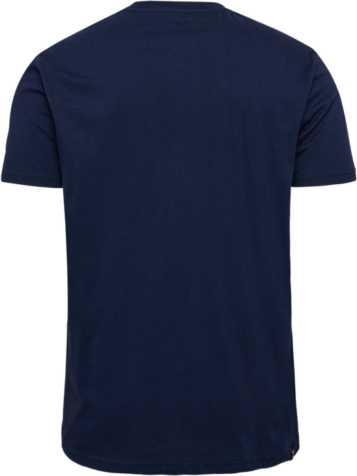 hmlMOVER COTTON T-SHIRT S/S, MARINE, packshot