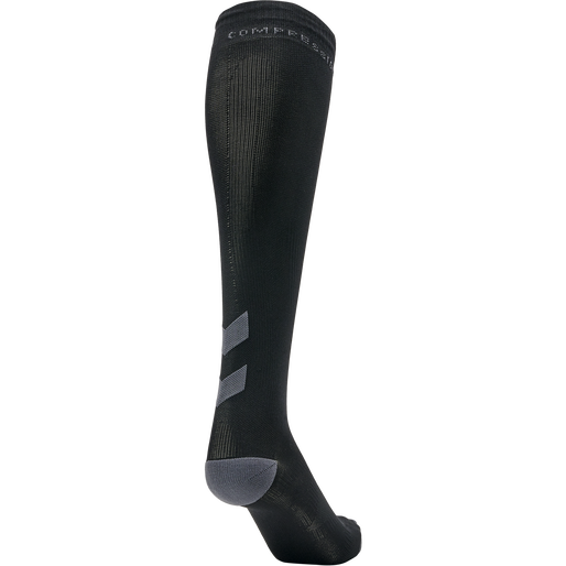 ELITE COMPRESSION SOCK, BLACK/ASPHALT, packshot