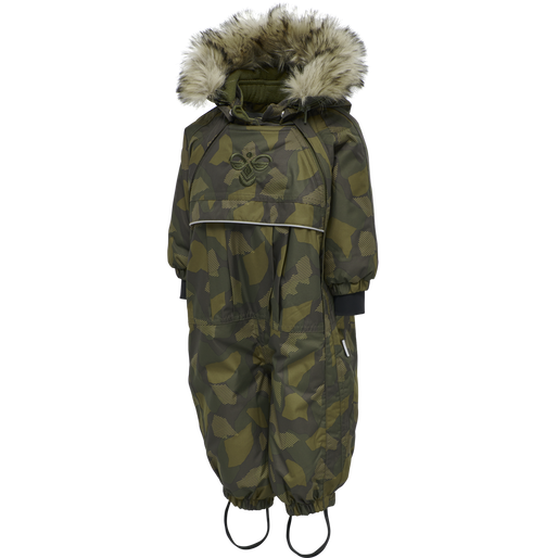 hmlMOON SNOWSUIT, OLIVE NIGHT/ECRU OLIVE hmlMOON SNOWSUIT, OLIVE NIGHT/ECRU OLIVE, packshot