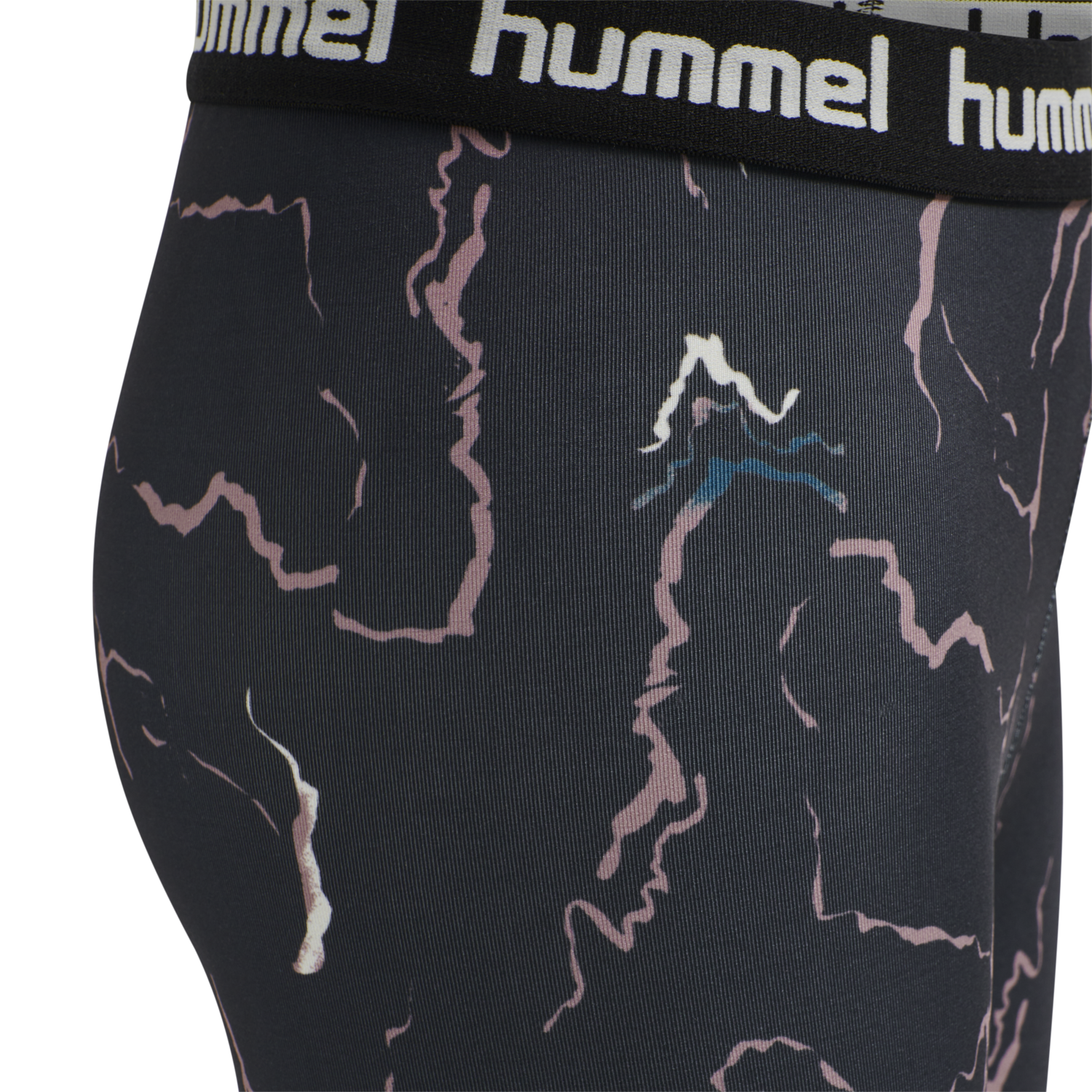 hmlMIMMI TIGHT SHORTS, CAVIAR/TWILIGHT MAUVE, packshot
