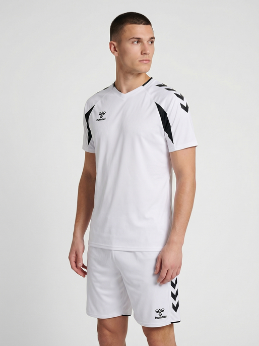 hmlCORE 2.0 JERSEY S/S, WHITE/BLACK, model