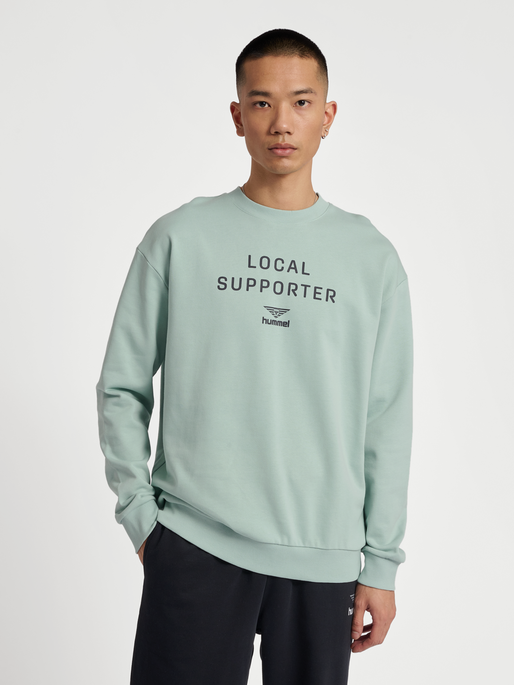 hmlHIVE OWEN SWEATSHIRT, CLOUD BLUE, model