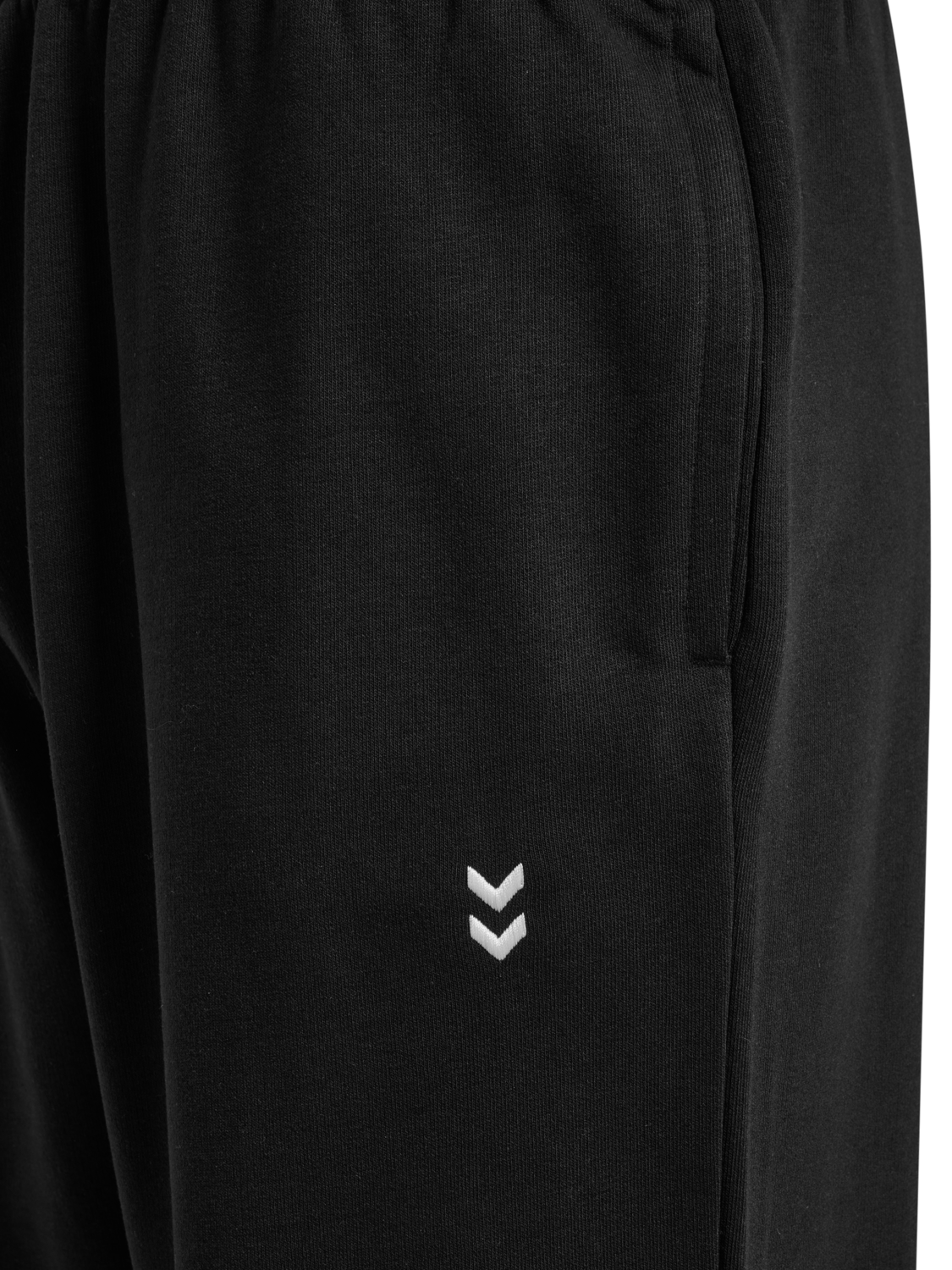 hmlPULSE WIDE SWEAT PANTS, BLACK, packshot