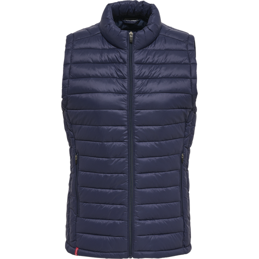 hmlRED QUILTED WAISTCOAT WOMAN, MARINE, packshot