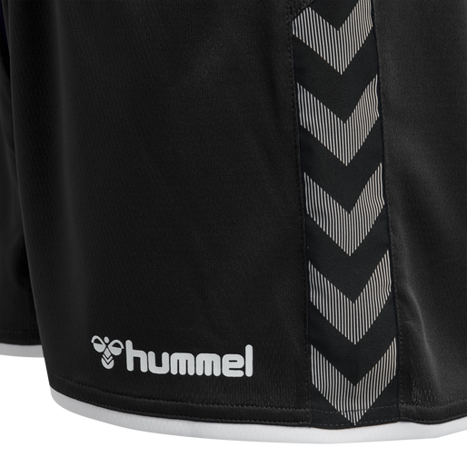 hmlAUTHENTIC POLY SHORTS WOMAN, BLACK/WHITE hmlAUTHENTIC POLY SHORTS WOMAN, BLACK/WHITE, packshot