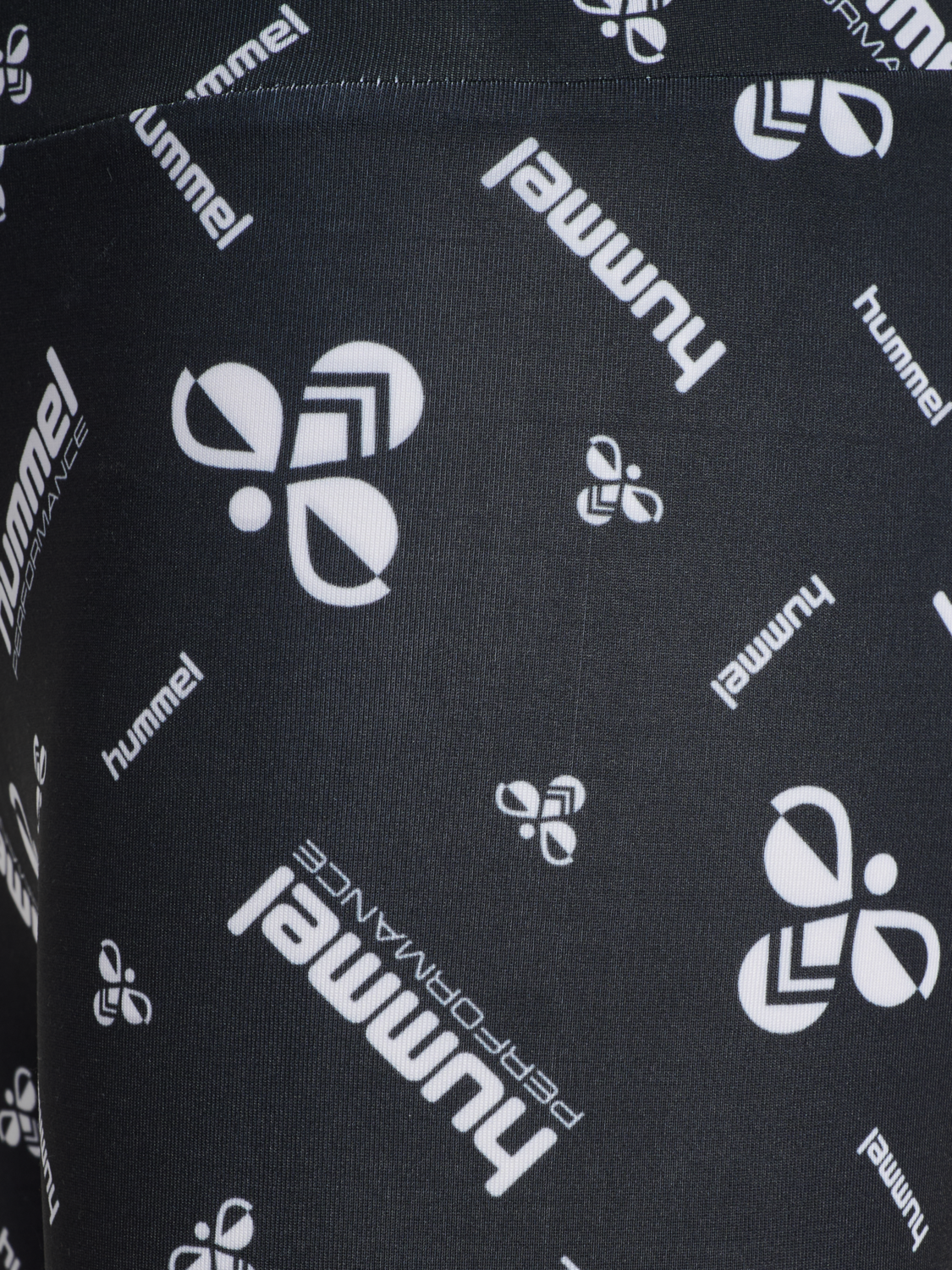 hmlJR GYM TIGHTS, BLACK/WHITE, packshot