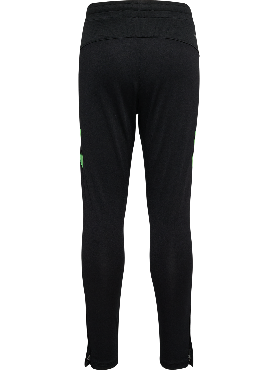 hmlLEAD 2.0 TRAINING PANTS KIDS, BLACK/GREEN GECKO, packshot