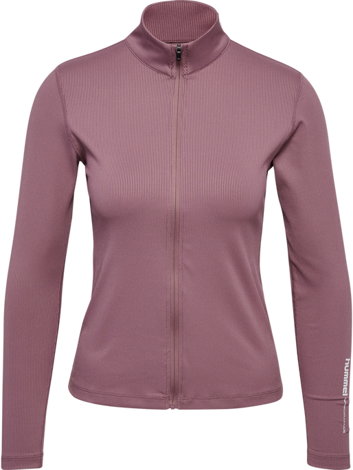 hmlPULSE W ZIP SHIRT L/S, WISTFUL MAUVE, packshot