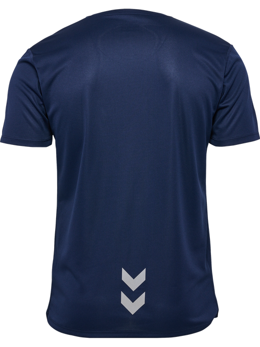 hmlRUN JERSEY S/S, BLACK IRIS, packshot