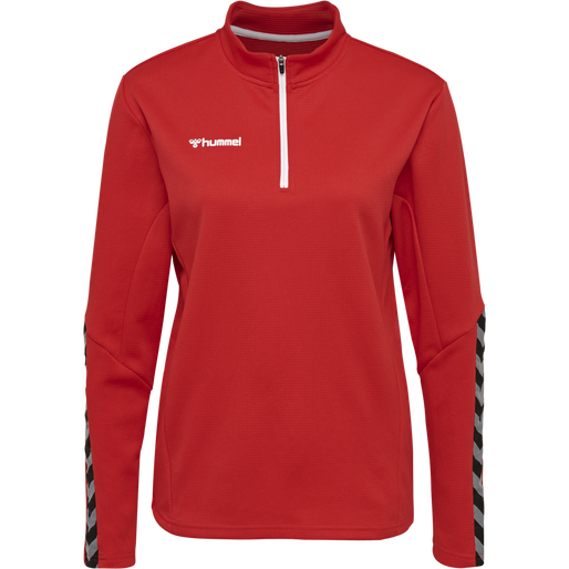 hmlAUTHENTIC HALF ZIP SWEATSHIRT WO, TRUE RED hmlAUTHENTIC HALF ZIP SWEATSHIRT WO, TRUE RED, packshot