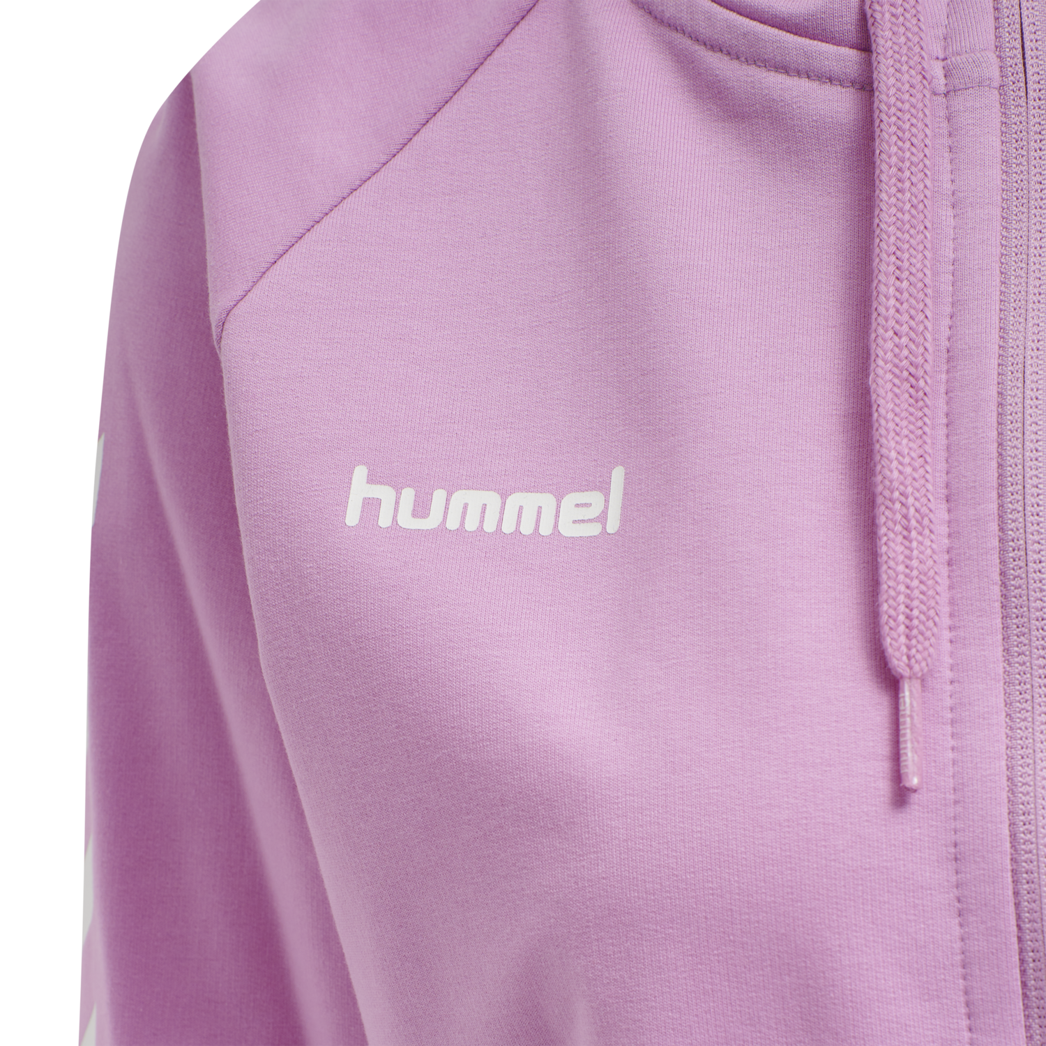 HMLGO COTTON ZIP HOODIE WOMAN, ORCHID, packshot