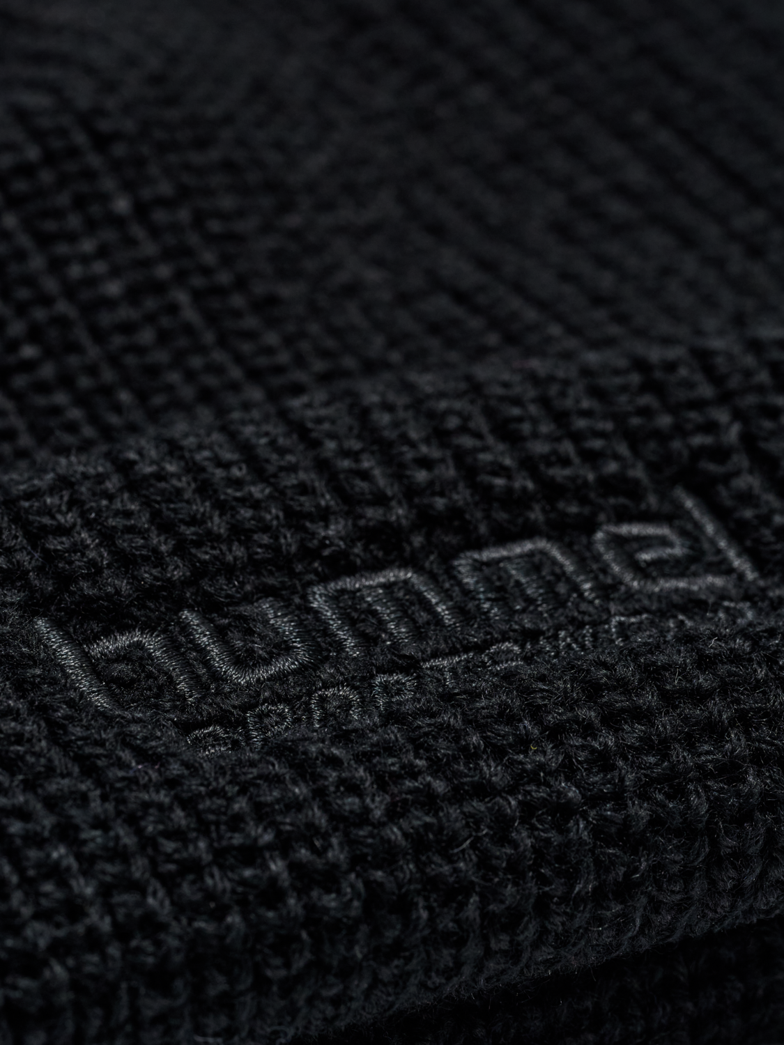 hmlHALF RIB BEANIE, BLACK, packshot