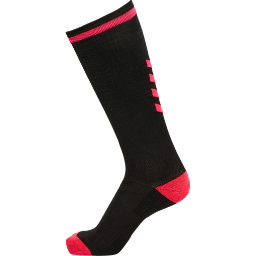 ELITE INDOOR SOCK HIGH, BLACK, packshot