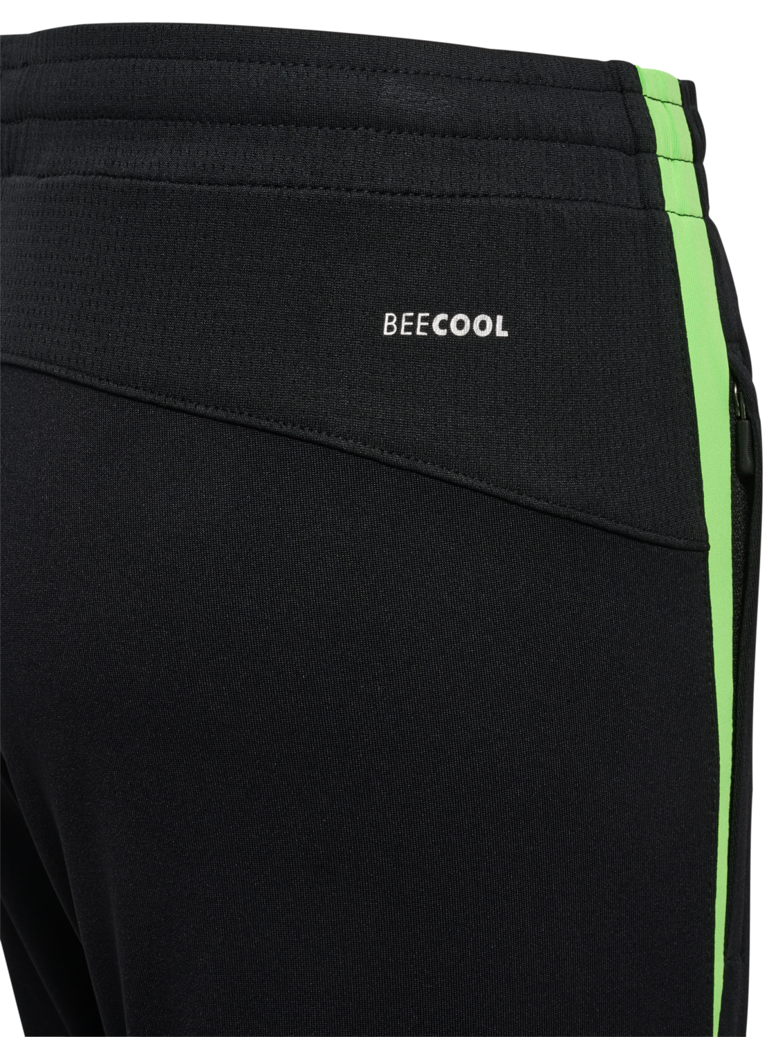 hmlLEAD 2.0 TRAINING PANTS KIDS, BLACK/GREEN GECKO, packshot