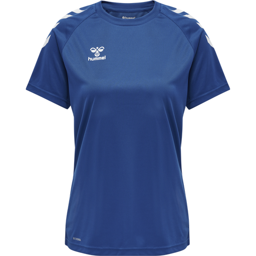 hmlCORE XK CORE POLY TEE  S/S WOMAN, TRUE BLUE hmlCORE XK CORE POLY TEE  S/S WOMAN, TRUE BLUE, packshot