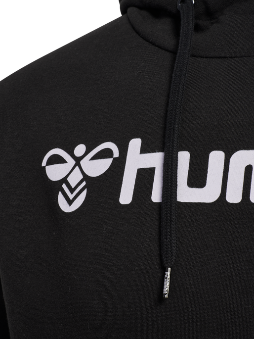 hmlMOVER COTTON HOODIE, BLACK, packshot