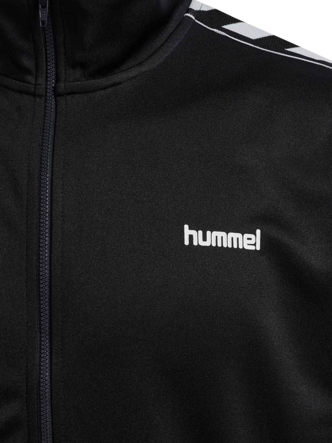 hmlCLUB CHEVRON TRACK TOP, BLACK, packshot