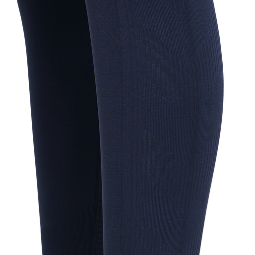 hmlTIF SEAMLESS HIGH WAIST TIGHTS, BLACK IRIS, packshot