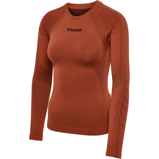 hmlMT SHAPING SEAMLESS T-SHIRT L/S, ARABIAN SPICE, packshot