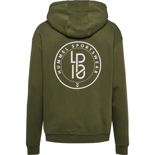 hmlLP10 BOXY SWEAT HOODIE, IVY GREEN, packshot