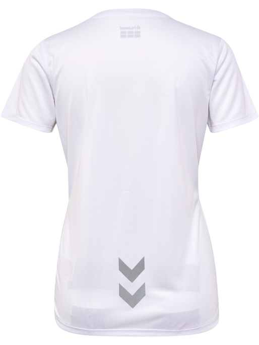 hmlRUN JERSEY S/S WOMAN, WHITE, packshot