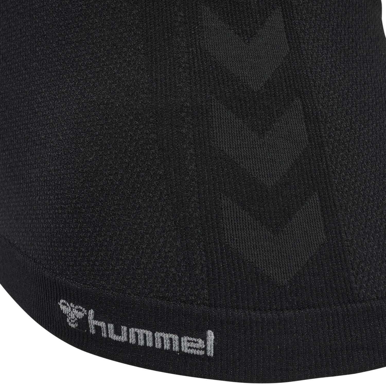 hmlCLEA SEAMLESS TIGHT T-SHIRT, BLACK MELANGE, packshot