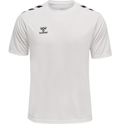 hmlCORE XK CORE POLY T-SHIRT S/S, WHITE hmlCORE XK CORE POLY T-SHIRT S/S, WHITE, packshot