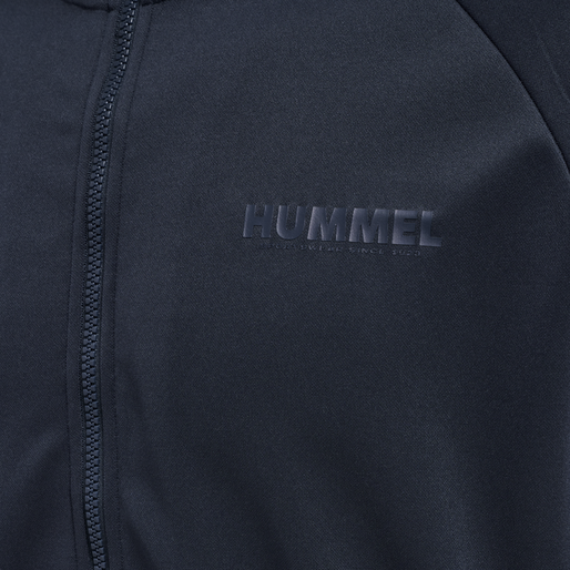 hmlLEGACY POLY ZIP JACKET, BLUE NIGHTS hmlLEGACY POLY ZIP JACKET, BLUE NIGHTS, packshot