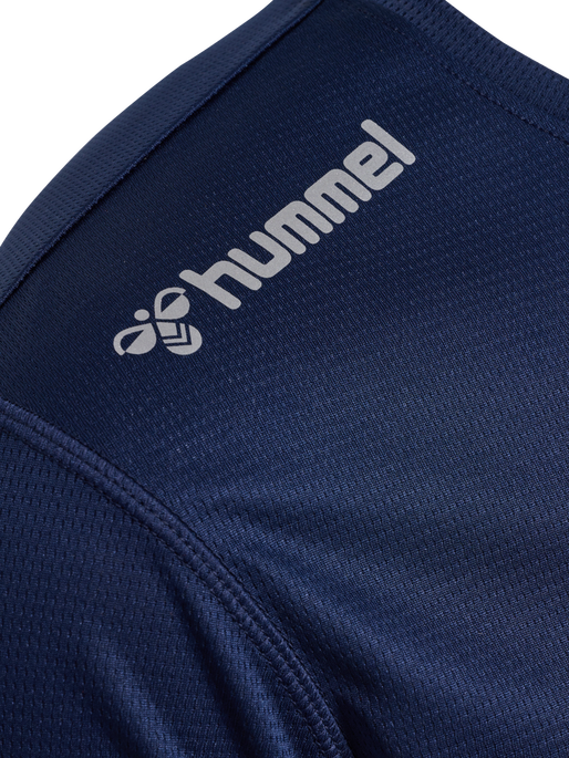 hmlRUN JERSEY L/S, BLACK IRIS, packshot