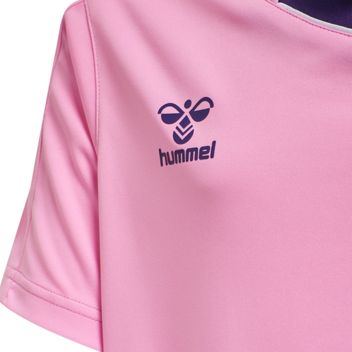 hmlCORE XK POLY JERSEY S/S KIDS, COTTON CANDY, packshot