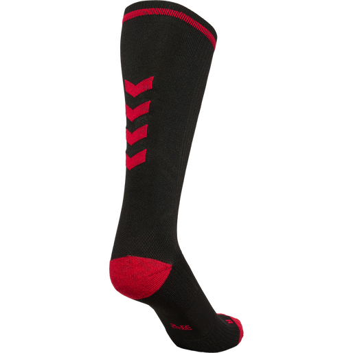ELITE INDOOR SOCK HIGH, BLACK/RED, packshot