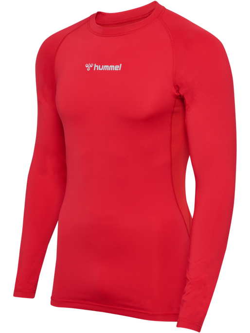 hmlBL PERFORMANCE TEE L/S, TRUE RED, packshot