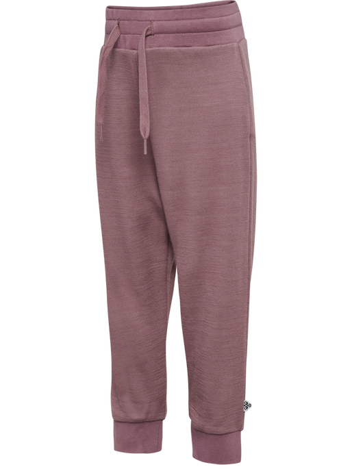 hmlMINI WOOL PANTS, TWILIGHT MAUVE, packshot