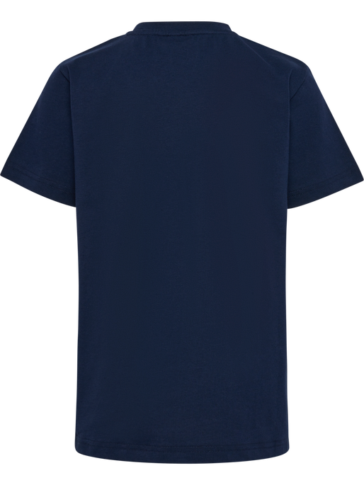 hmlPRINT T-SHIRT S/S, BLACK IRIS, packshot