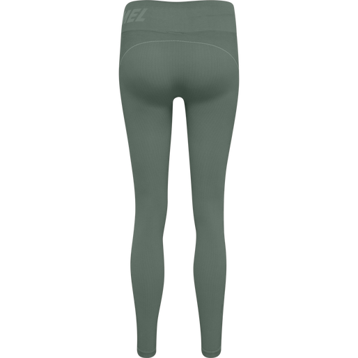 hmlTE CHRISTEL SEAMLESS MW TIGHTS, LILY PAD/ LAUREL WREATH MELANGE hmlTE CHRISTEL SEAMLESS MW TIGHTS, LILY PAD/ LAUREL WREATH MELANGE, packshot