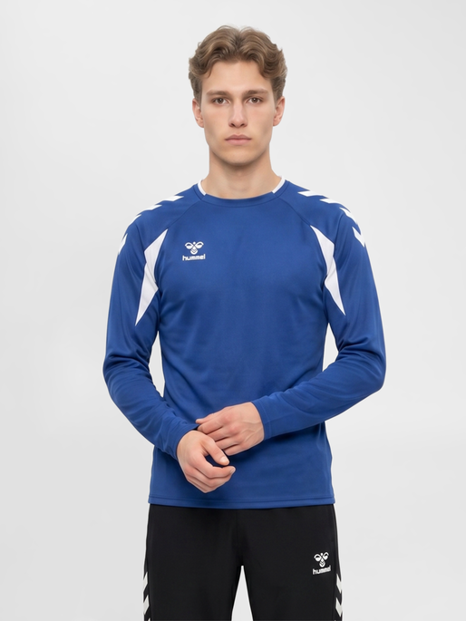 hmlCORE 2.0 CREW NECK, TRUE BLUE/WHITE, model